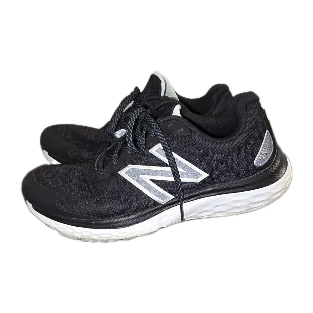 👟 New Balance Fresh Foam Running Shoes Black W680LK7 EUC Womens 9 | Lightweight